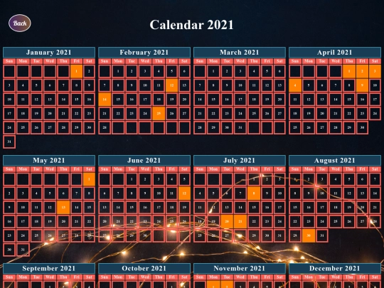 Calendar screenshot