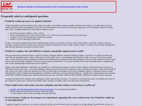 FAQ screenshot
