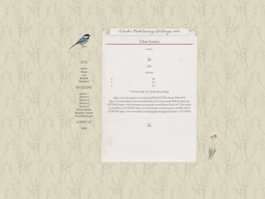 2025readingchallenge.html/genre3 screenshot