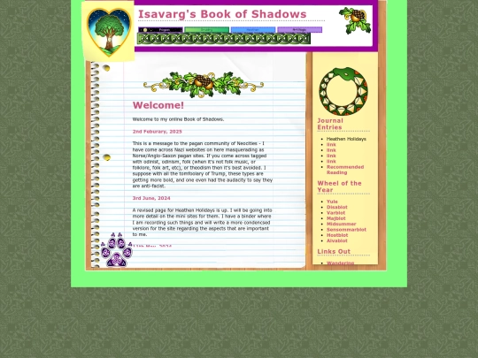 Isavargsbookofshadows/Index screenshot