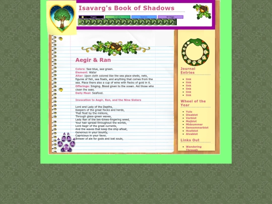 Isavargsbookofshadows/blots/AegirandRan screenshot