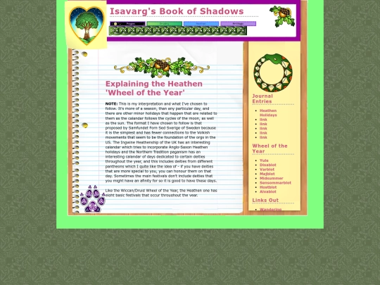 Isavargsbookofshadows/heathenwheel screenshot