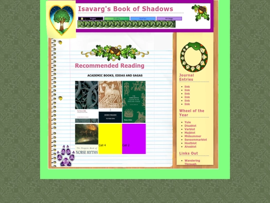 Isavargsbookofshadows/recommendedreading screenshot