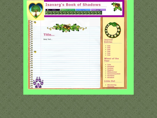 Isavargsbookofshadows/template screenshot