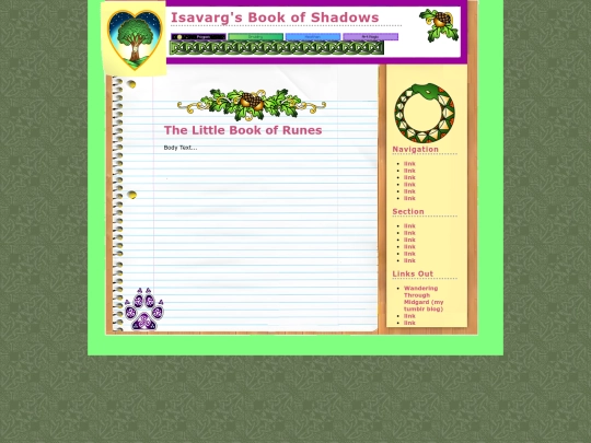Isavargsbookofshadows/thelittlebookofrunes screenshot