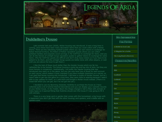 legendsofarda/lotro/huldrikashouse screenshot