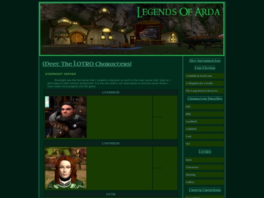 legendsofarda/lotrocharacters screenshot
