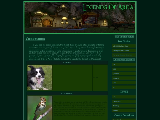 legendsofarda/profiles/creatures screenshot