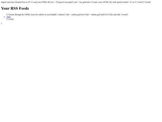 rss screenshot