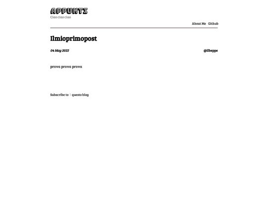 posts/ilmioprimopost screenshot