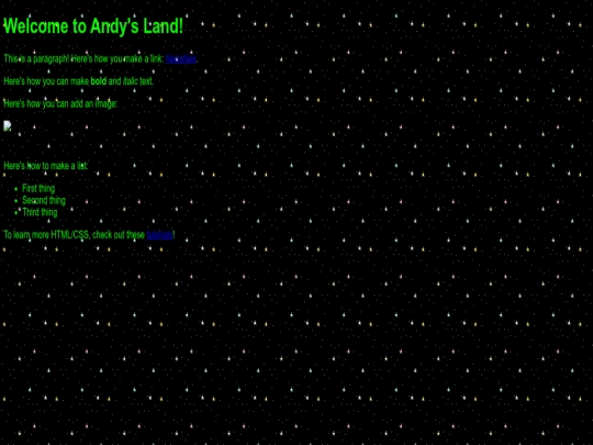 index screenshot