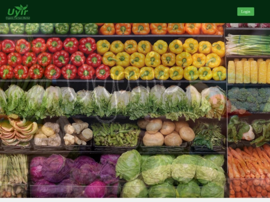 Uyir Organic/homepage screenshot