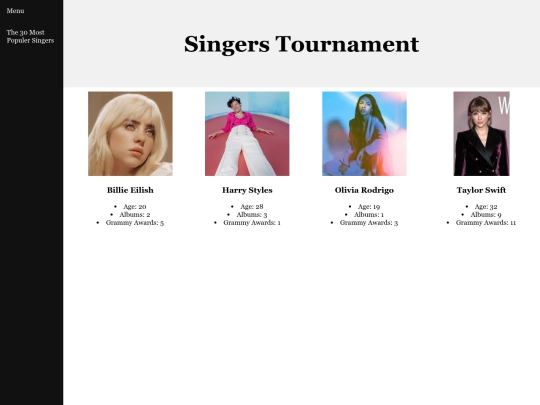 staff page screenshot