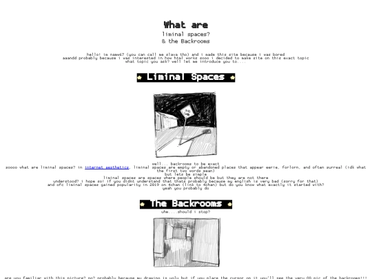 html/liminalspaces screenshot