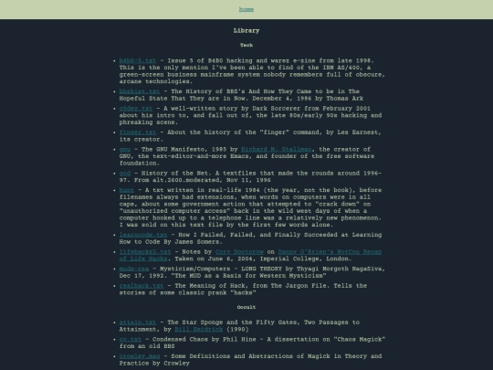 library screenshot