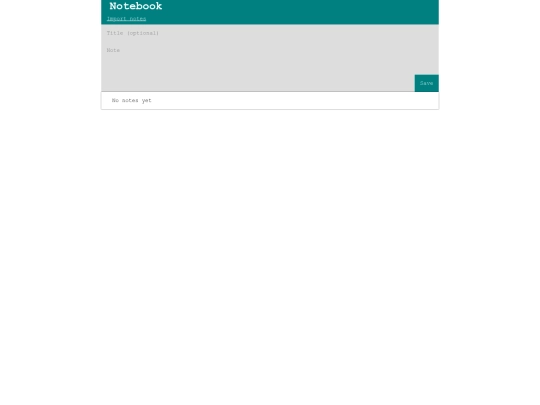 projects/notebook screenshot