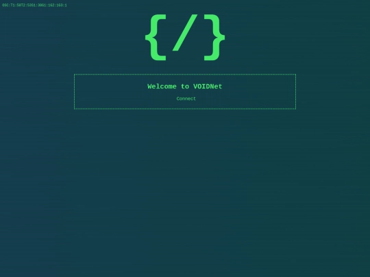 projects/voidnet/connect screenshot