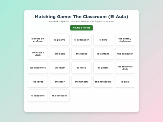 cosasdelaclasematching screenshot