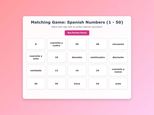 losnumerosmatching screenshot