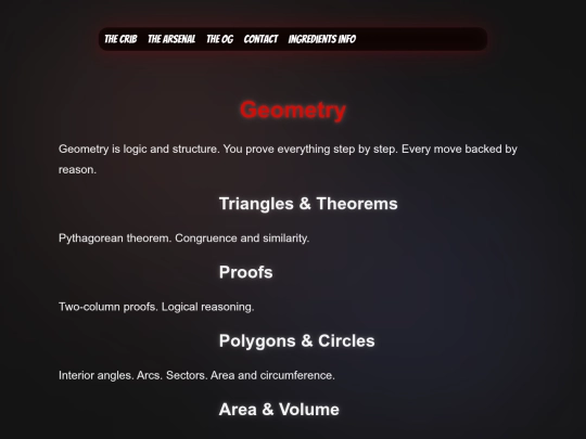 Geometry screenshot