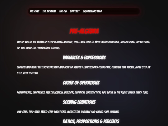 Pre-Algerbra screenshot