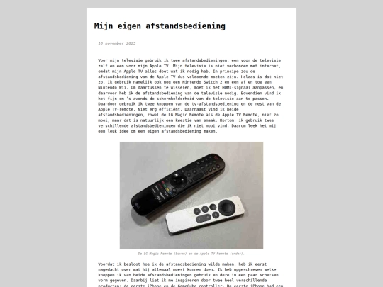 blog/afstandsbediening screenshot