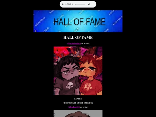 halloffame screenshot