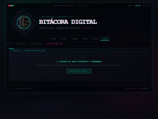 blog screenshot