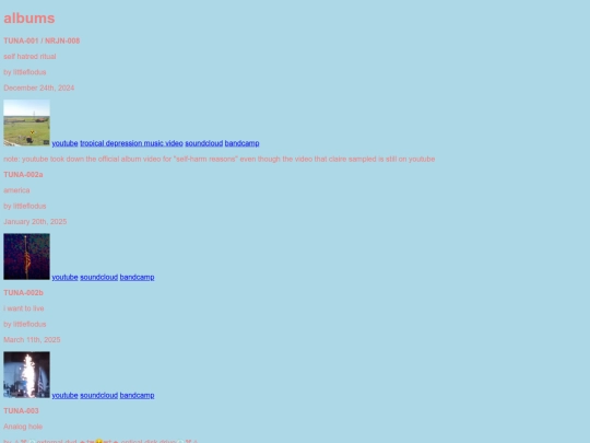 albums screenshot