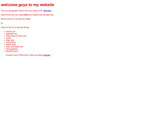 index screenshot