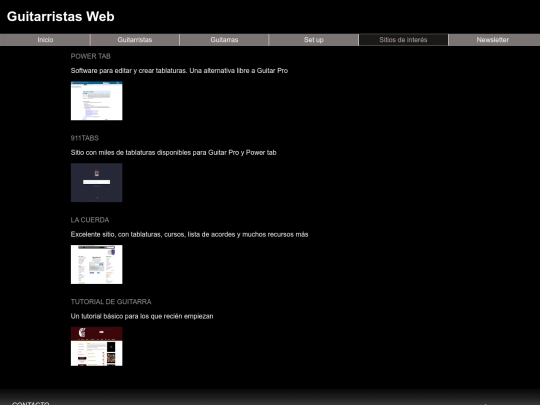 sitios screenshot