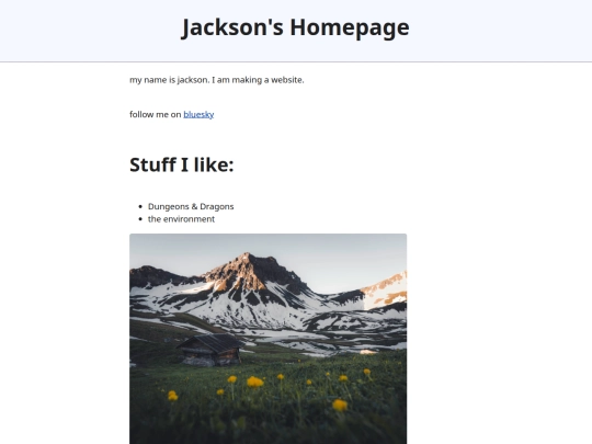 index screenshot