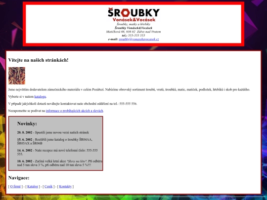 sroubky screenshot