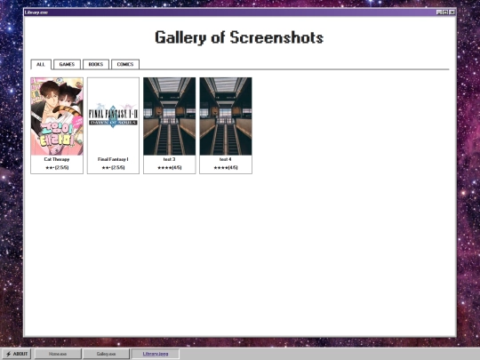 library screenshot