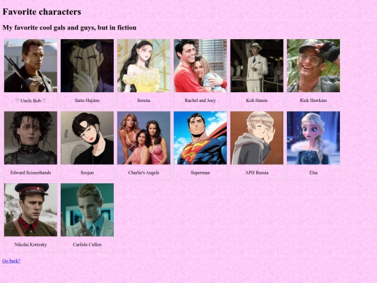 chars screenshot