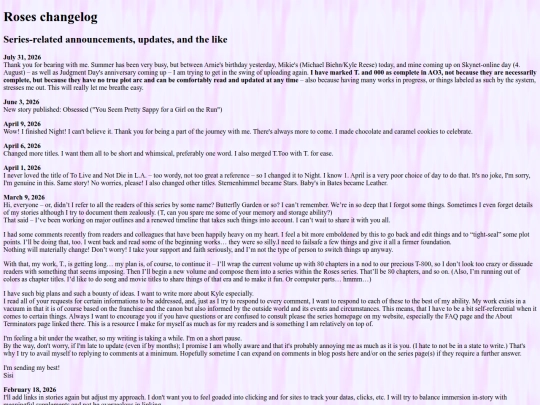 rchangelog screenshot