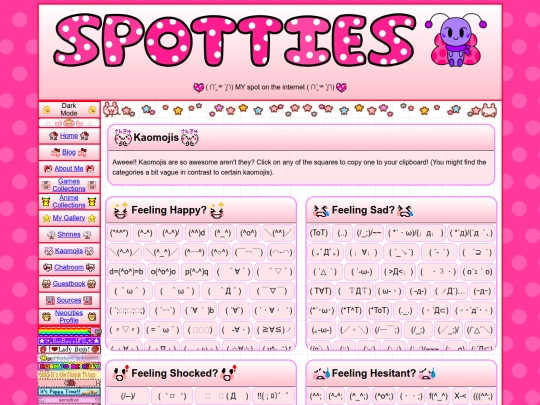 kaomojis screenshot