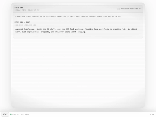 blog screenshot