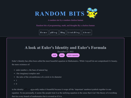 blog/euler screenshot