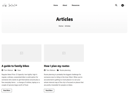 articles screenshot