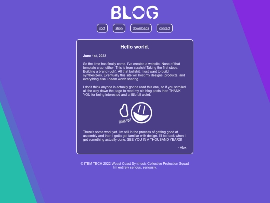 blog screenshot