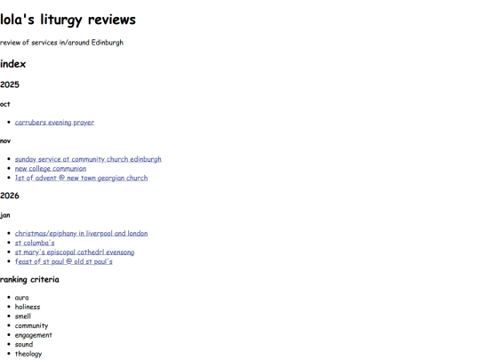 index screenshot