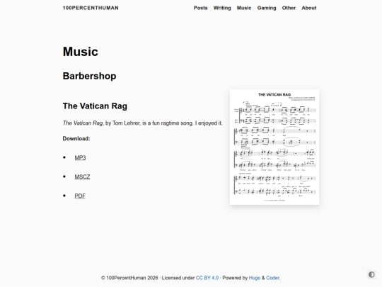 music/page/1 screenshot