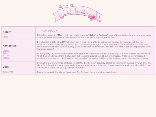 entries/introduction screenshot
