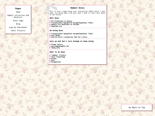 rabbitholes screenshot