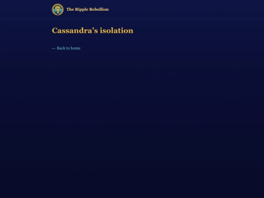 cassandras-isolation screenshot
