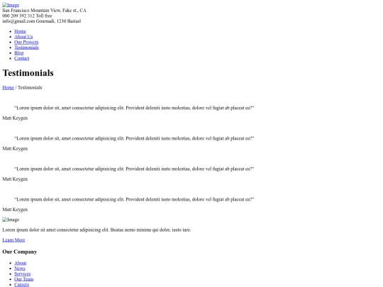 testimonials screenshot