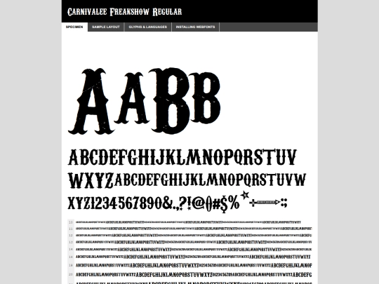 webfontkit-20260407-211923/carnevalee_freakshow-demo screenshot