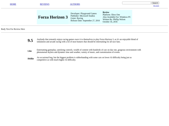 reviewtemplate screenshot