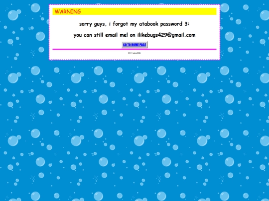 guestbook-warning screenshot
